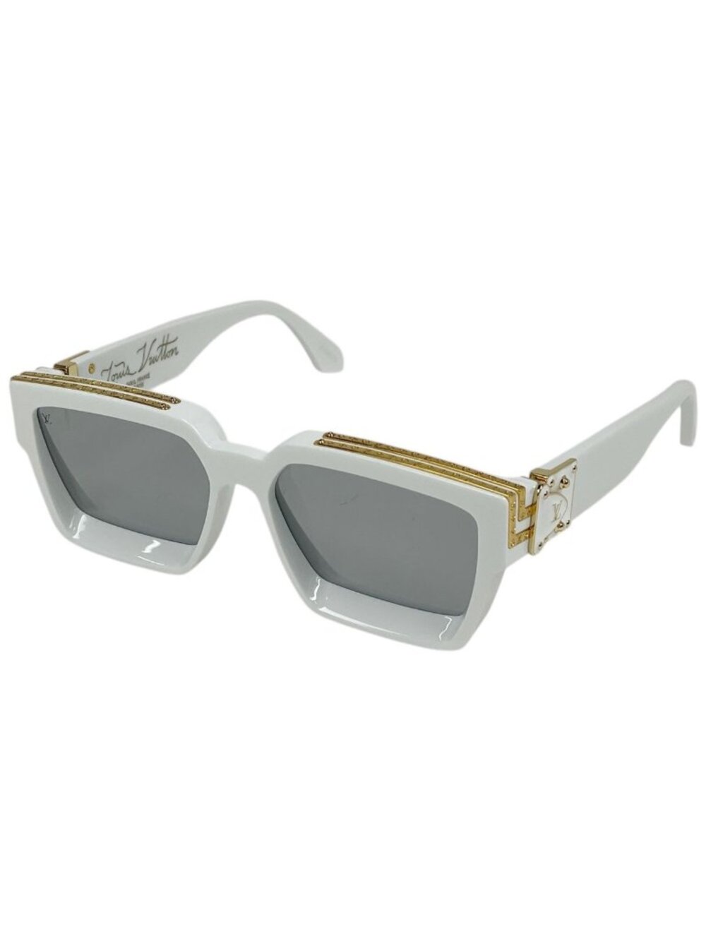 Louis Vuitton Sunglasses 1.1 Millionaire Acetate White Gold Eyewear
